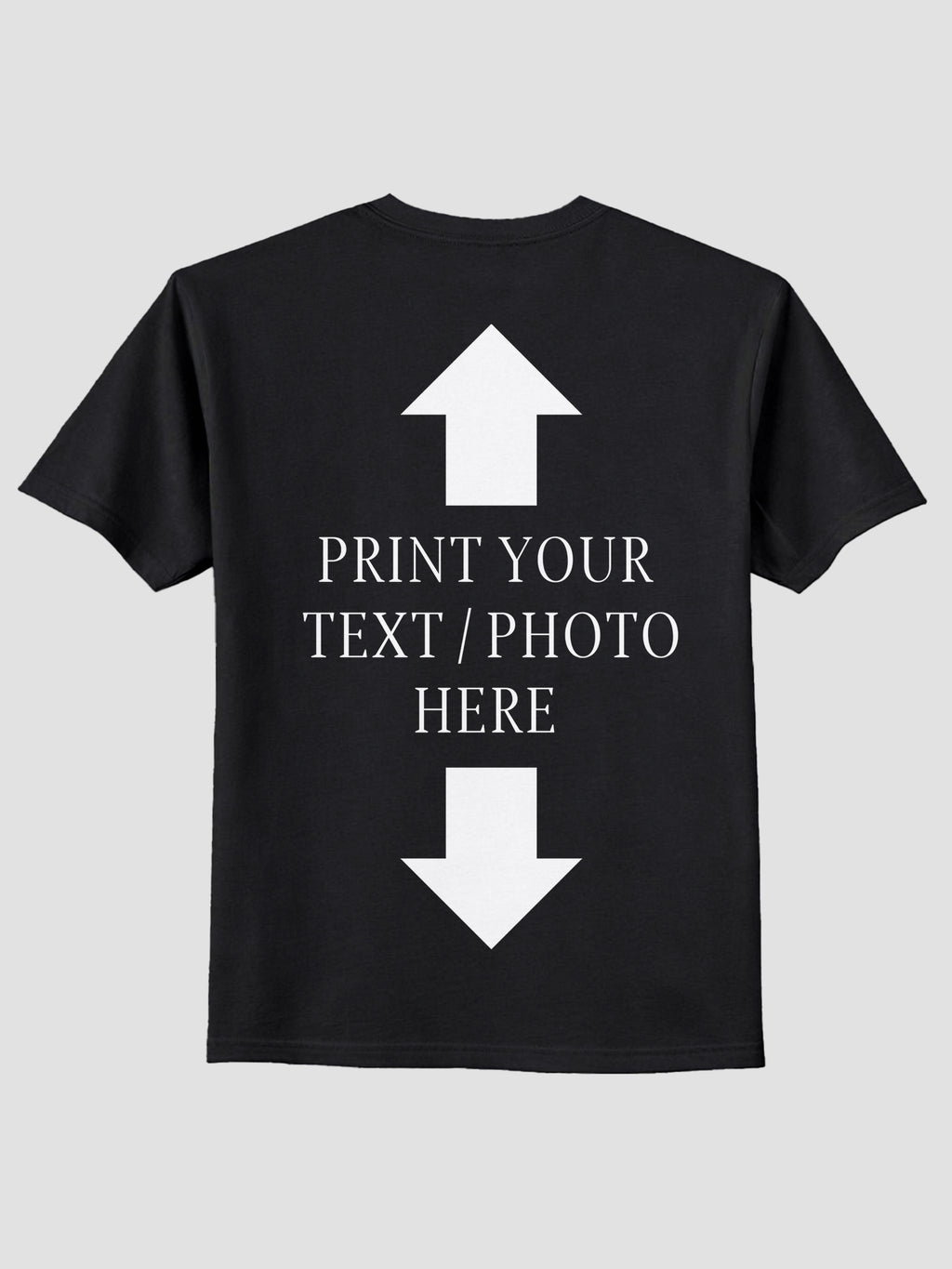 Men Custom Printed T Shirt Personalized Text & Photo Print