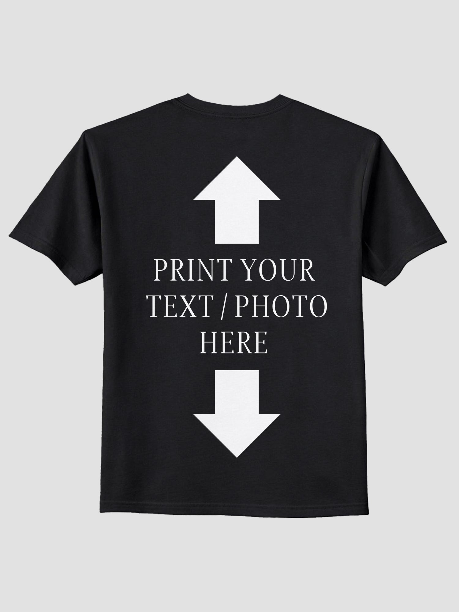 Men Custom Printed T Shirt Personalized Text & Photo Print