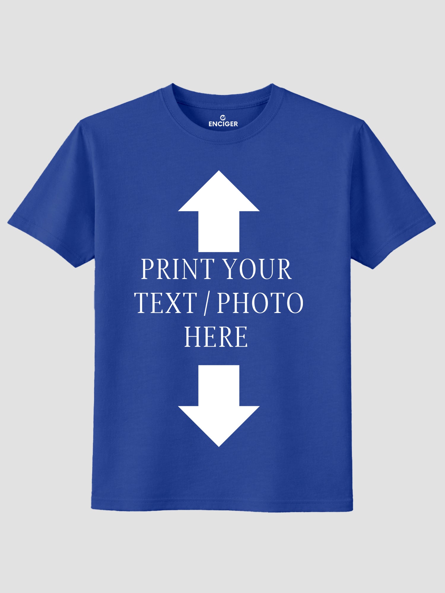 Men Custom Printed T Shirt Personalized Text & Photo Print