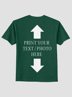 Men Custom Printed T Shirt Personalized Text & Photo Print