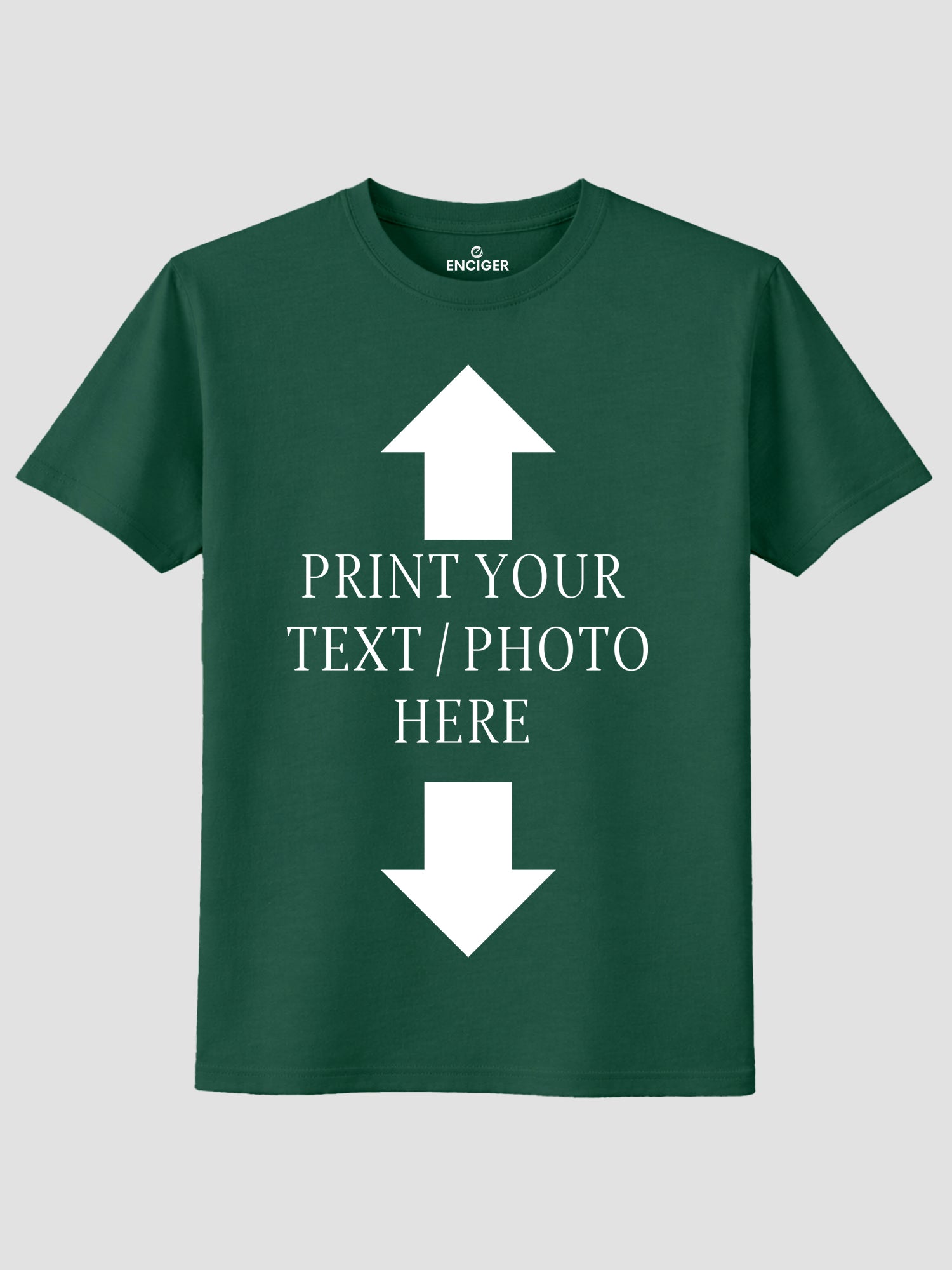 Men Custom Printed T Shirt Personalized Text & Photo Print