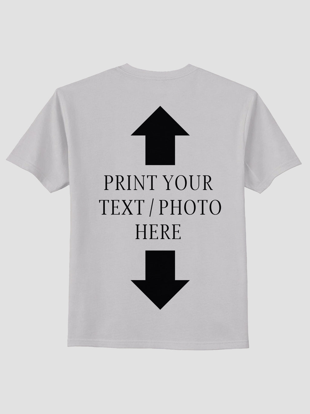 Men Custom Printed T Shirt Personalized Text & Photo Print