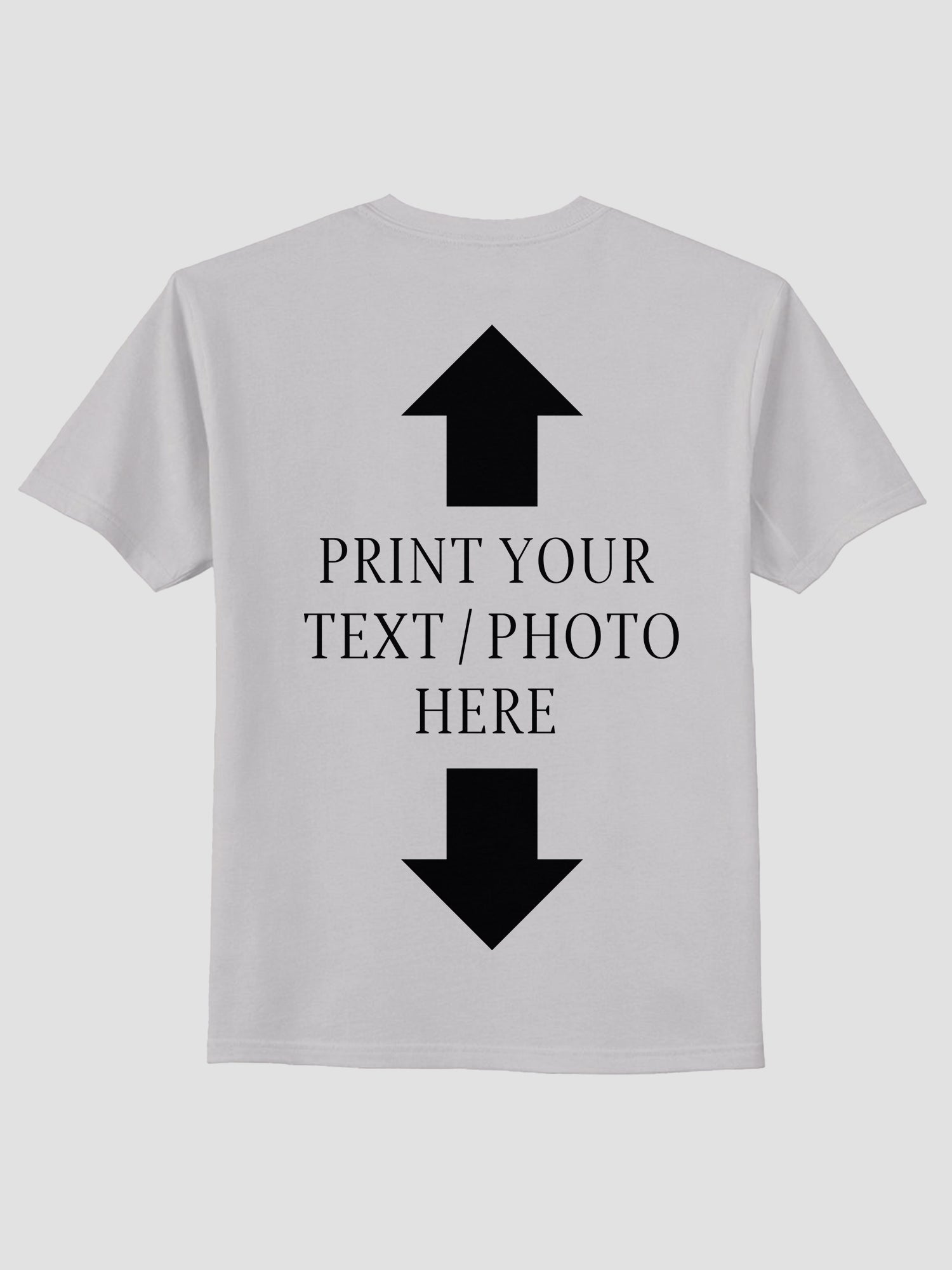Men Custom Printed T Shirt Personalized Text & Photo Print