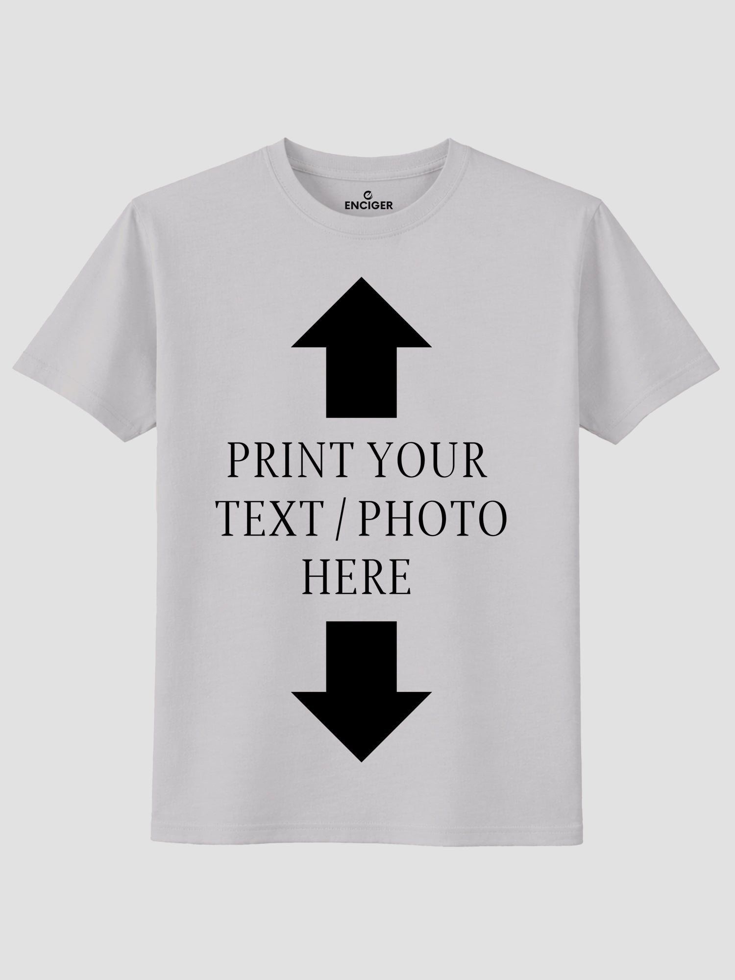 Men Custom Printed T Shirt Personalized Text & Photo Print