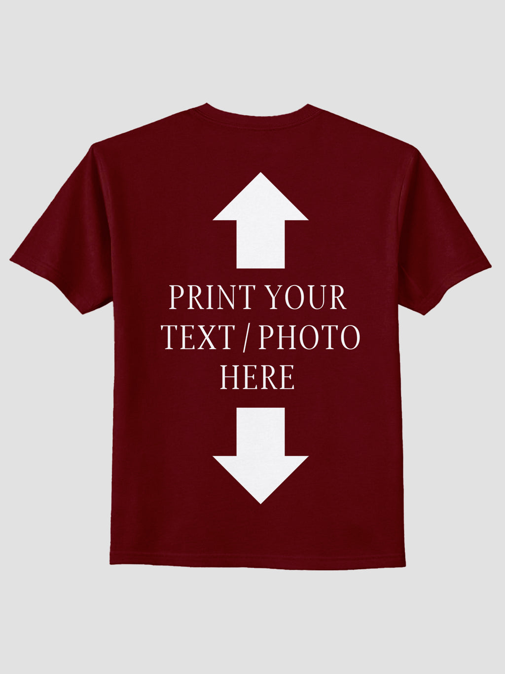 Men Custom Printed T Shirt Personalized Text & Photo Print