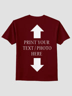 Men Custom Printed T Shirt Personalized Text & Photo Print