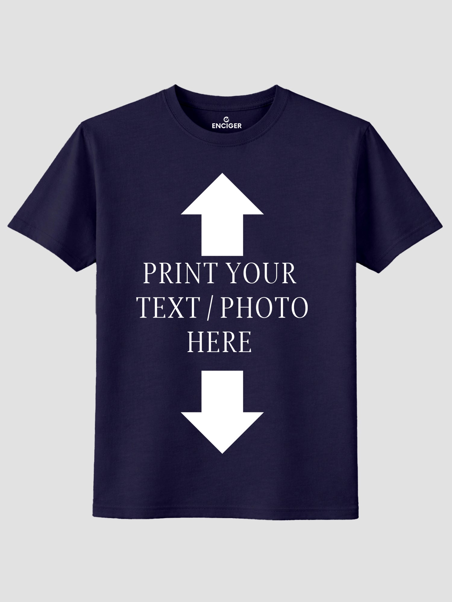Men Custom Printed T Shirt Personalized Text & Photo Print