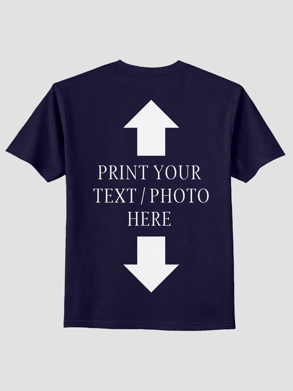 Men Custom Printed T Shirt Personalized Text & Photo Print