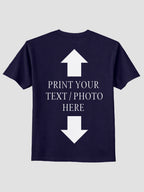 Men Custom Printed T Shirt Personalized Text & Photo Print