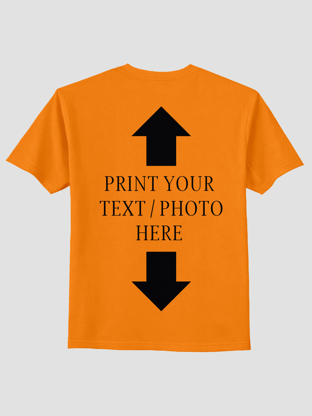 Men Custom Printed T Shirt Personalized Text & Photo Print