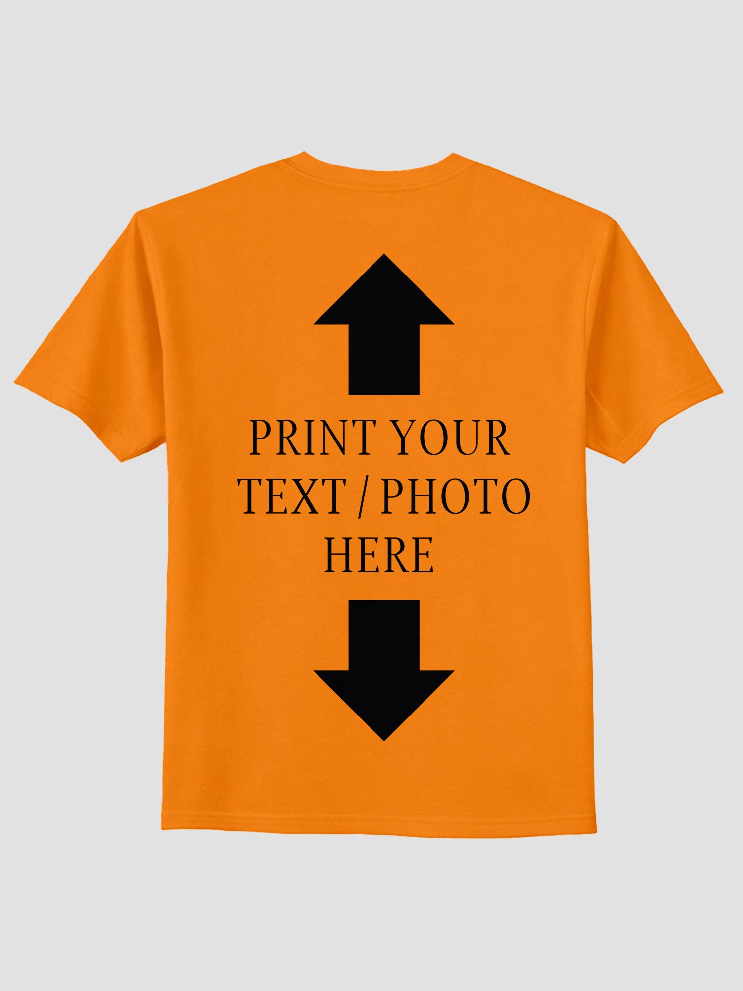 Men Custom Printed T Shirt Personalized Text & Photo Print