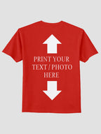 Men Custom Printed T Shirt Personalized Text & Photo Print