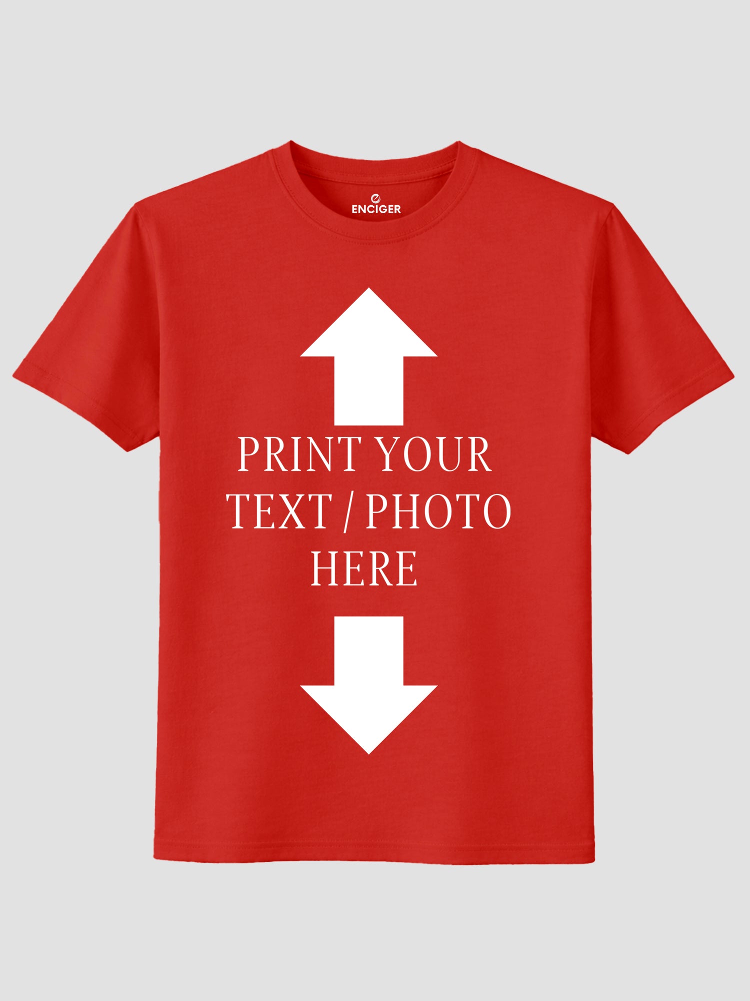 Men Custom Printed T Shirt Personalized Text & Photo Print