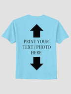 Men Custom Printed T Shirt Personalized Text & Photo Print