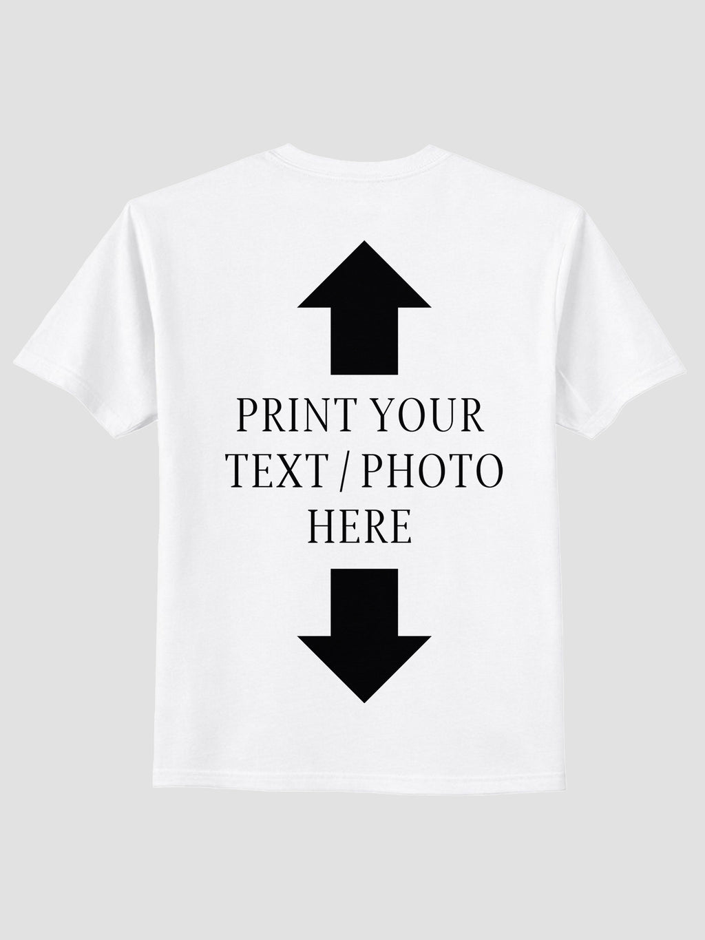 Men Custom Printed T Shirt Personalized Text & Photo Print