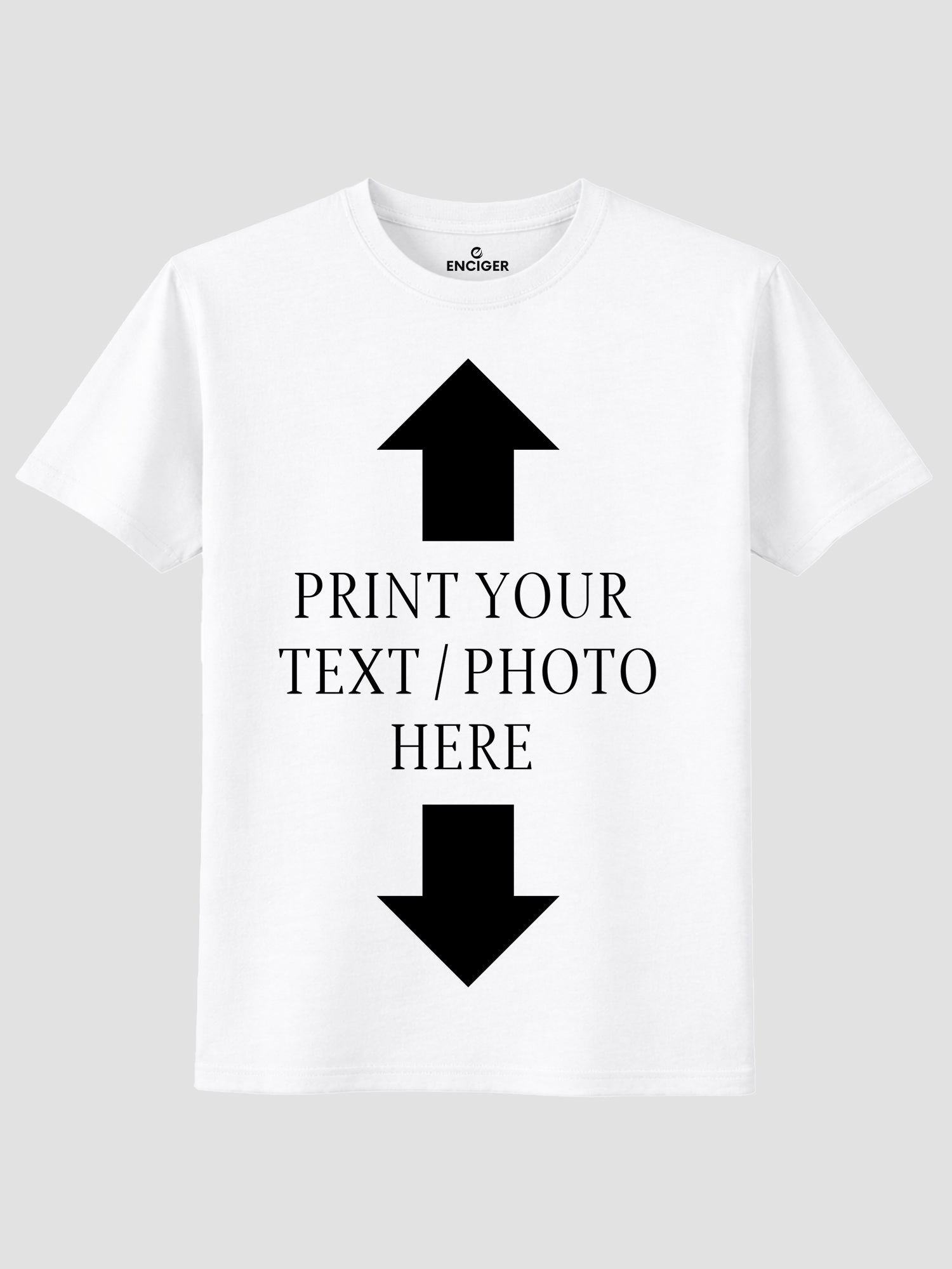 Men Custom Printed T Shirt Personalized Text & Photo Print
