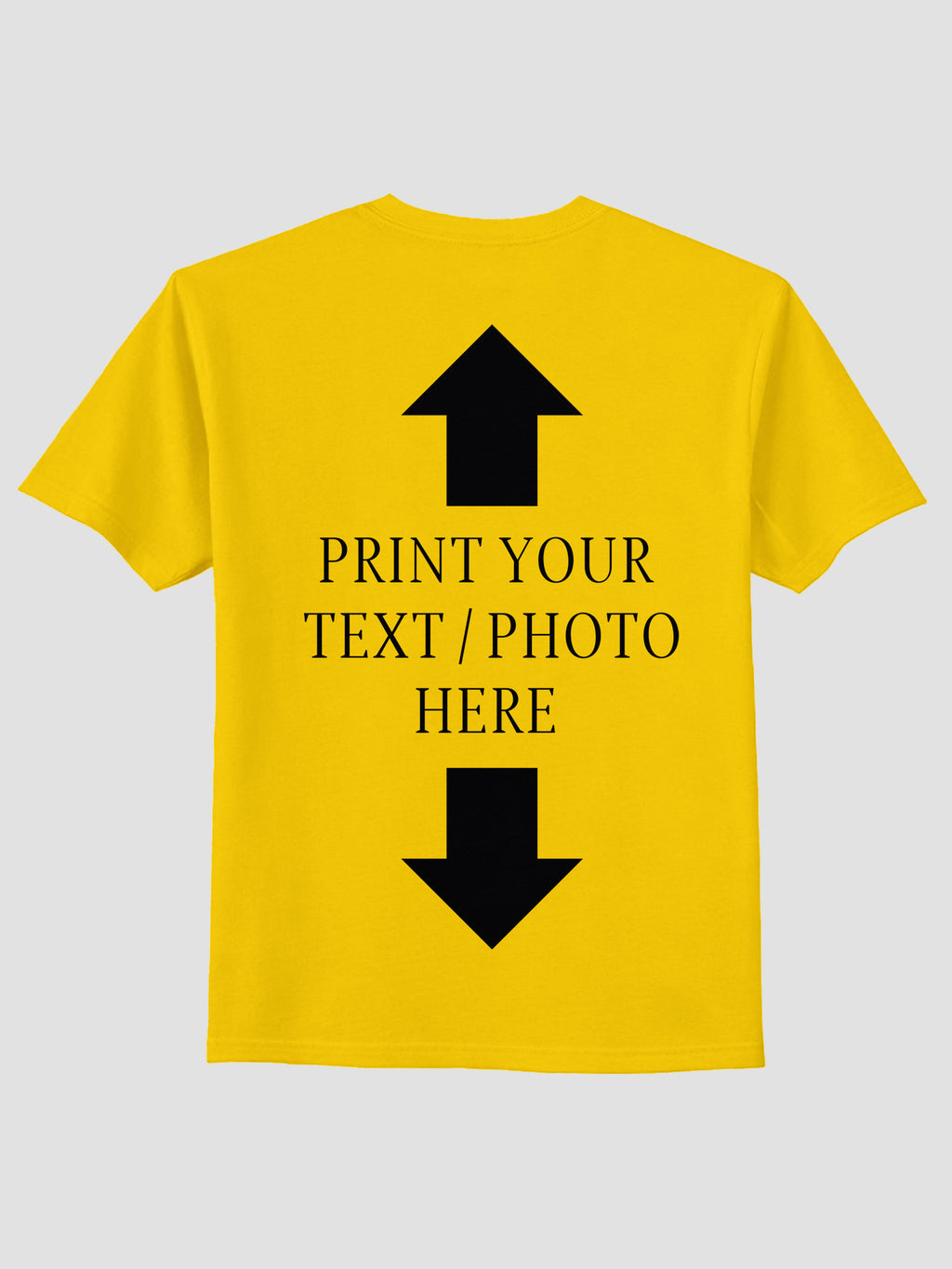 Men Custom Printed T Shirt Personalized Text & Photo Print