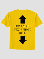Men Custom Printed T Shirt Personalized Text & Photo Print