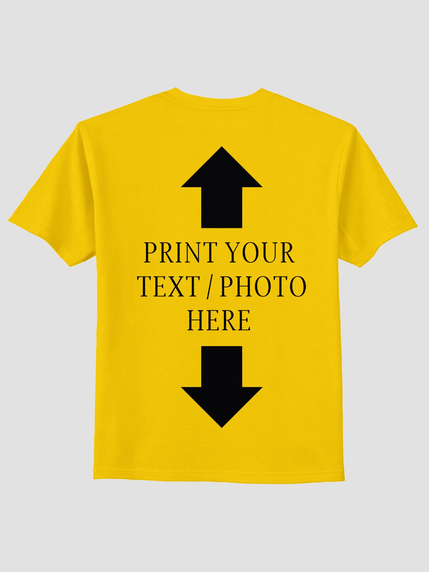 Men Custom Printed T Shirt Personalized Text & Photo Print