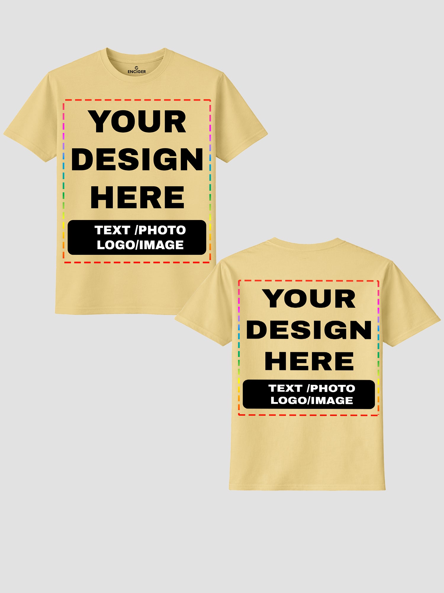 Men Custom Printed T Shirt Personalized Text Photo Logo Image
