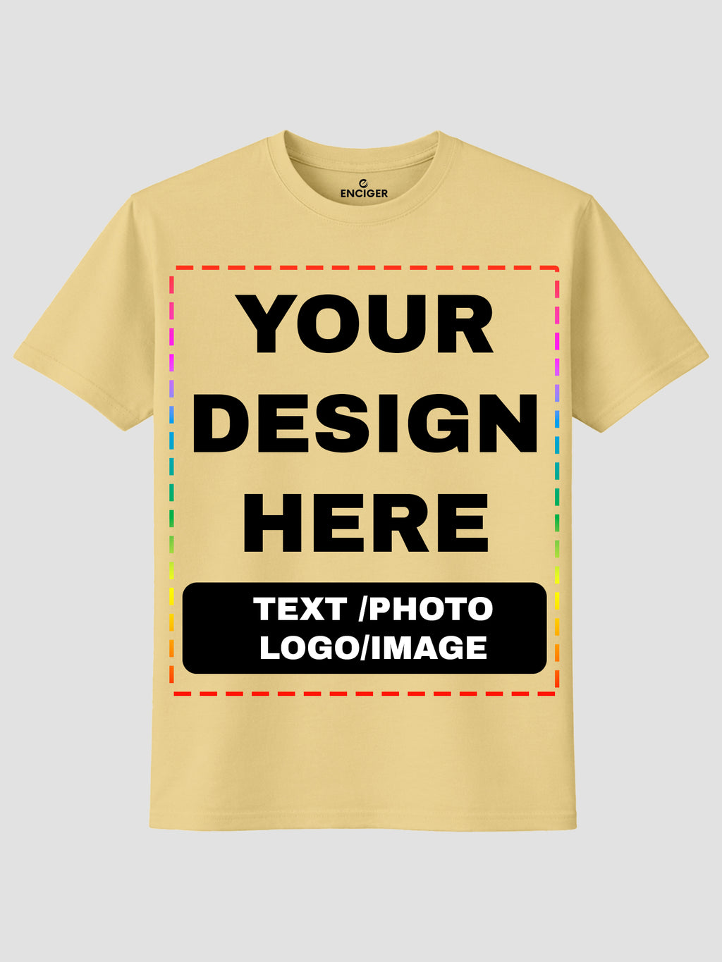 Men Custom Printed T Shirt Personalized Text Photo Logo Image