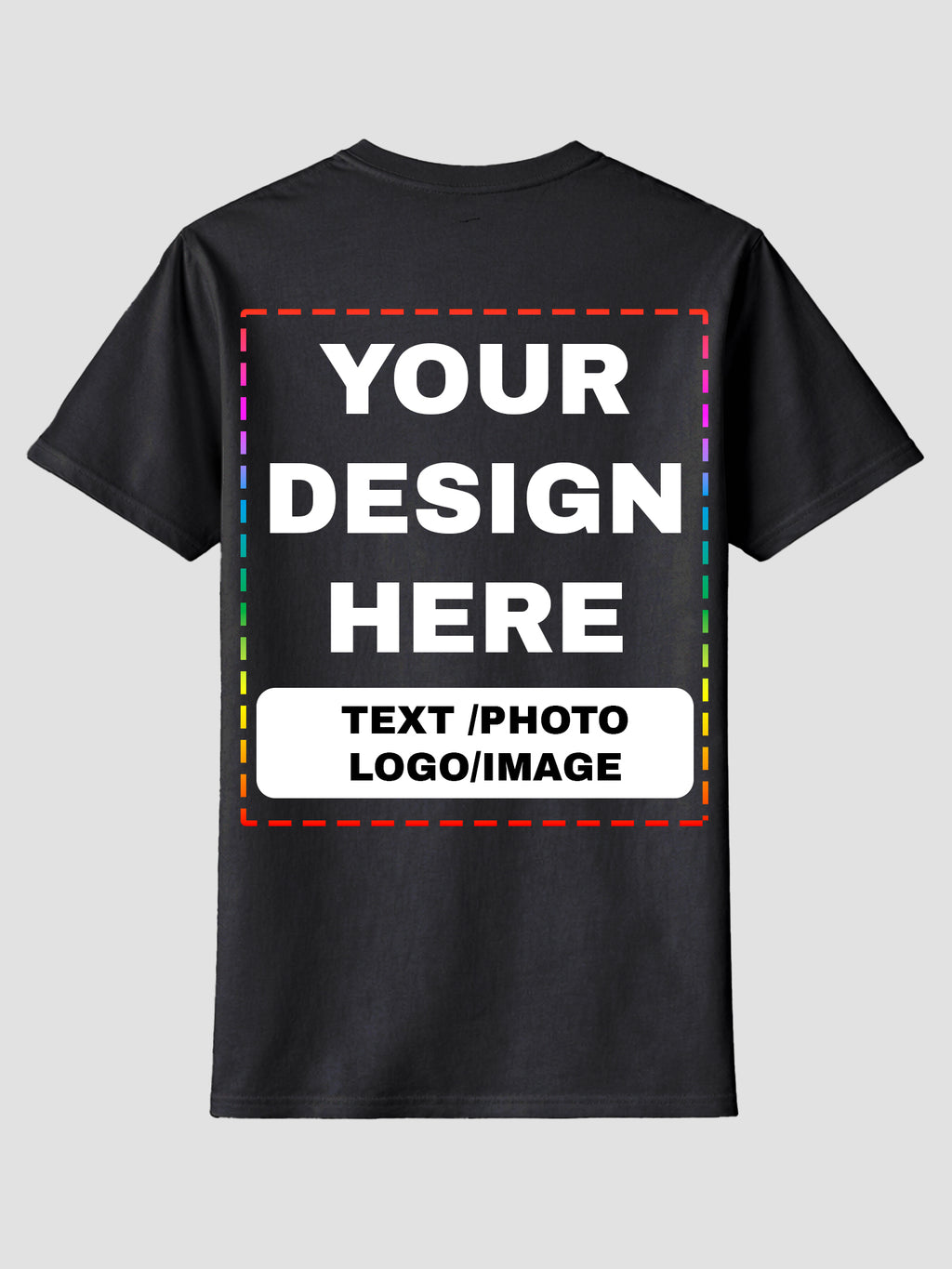 Men Custom Printed T Shirt Personalized Text Photo Logo Image