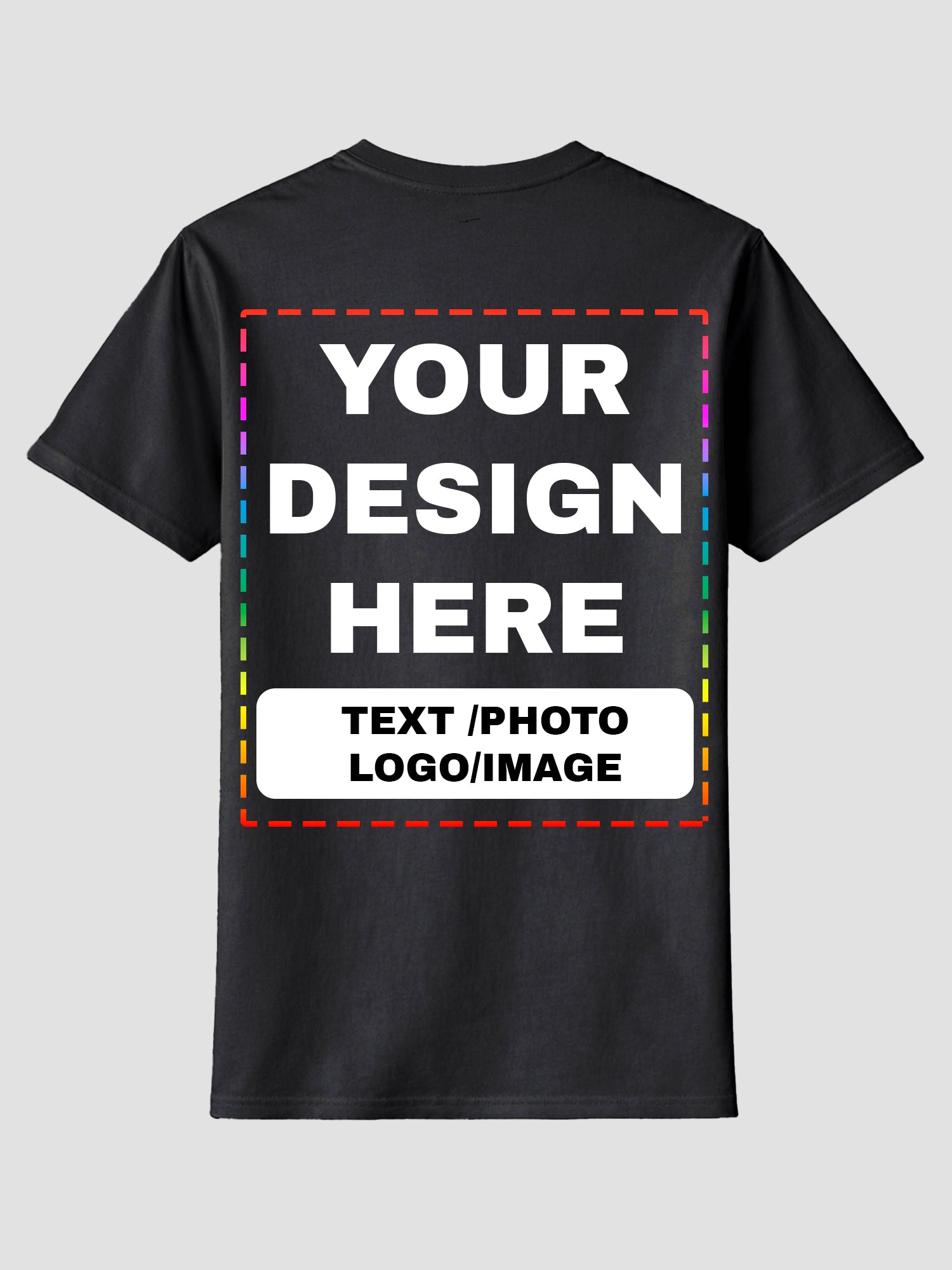 Men Custom Printed T Shirt Personalized Text Photo Logo Image
