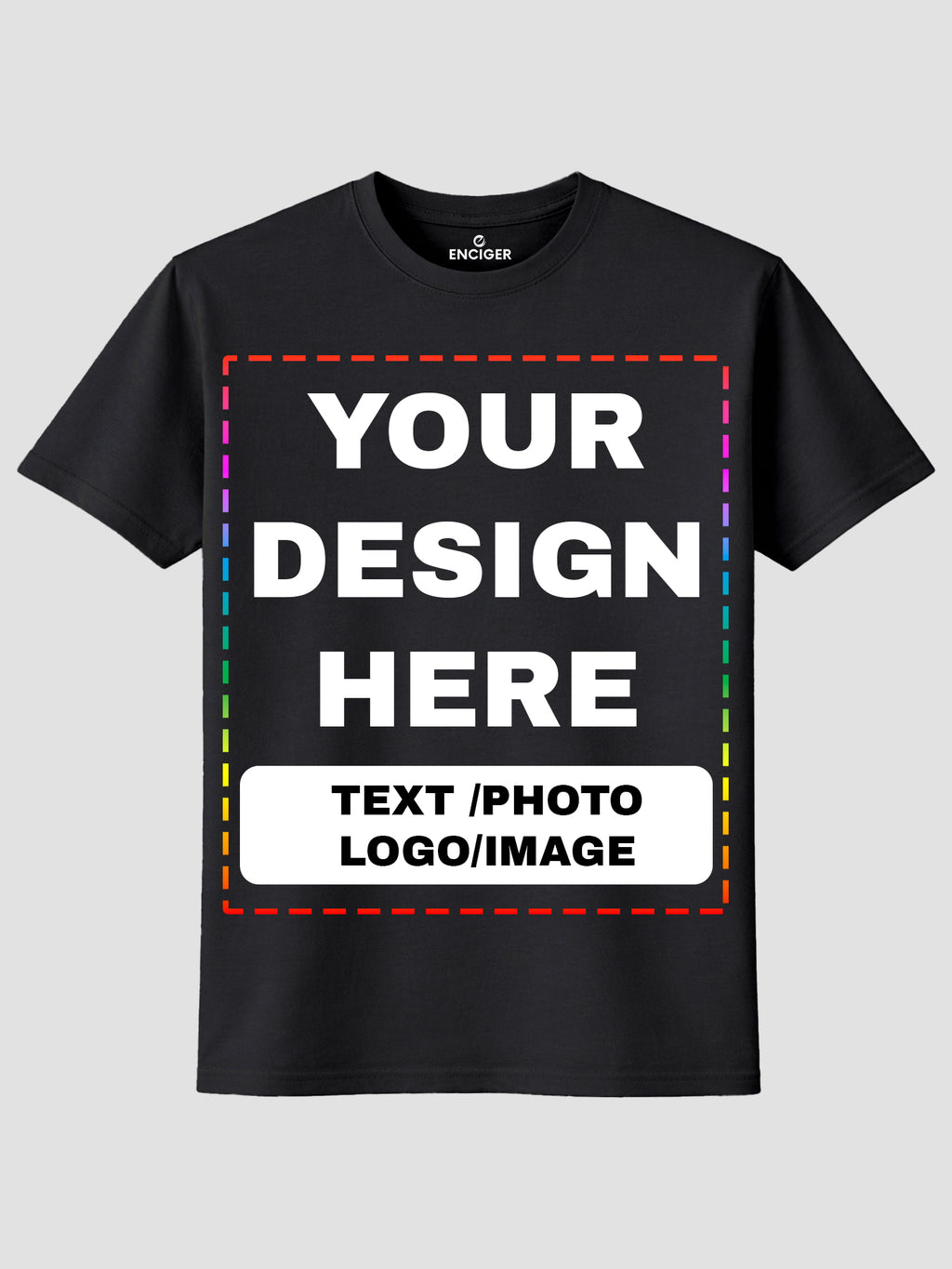 Men Custom Printed T Shirt Personalized Text Photo Logo Image