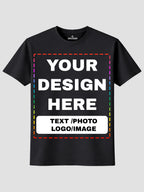 Men Custom Printed T Shirt Personalized Text Photo Logo Image