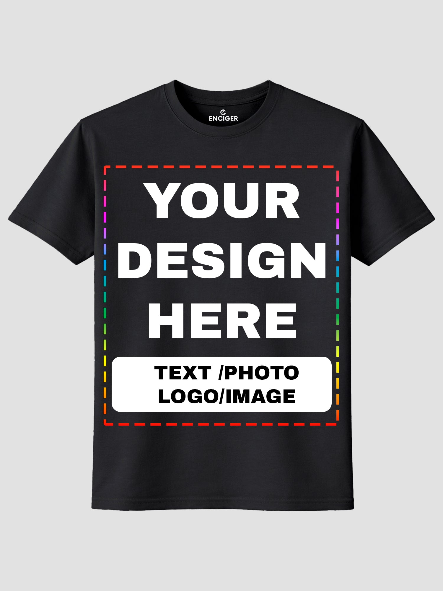 Men Custom Printed T Shirt Personalized Text Photo Logo Image