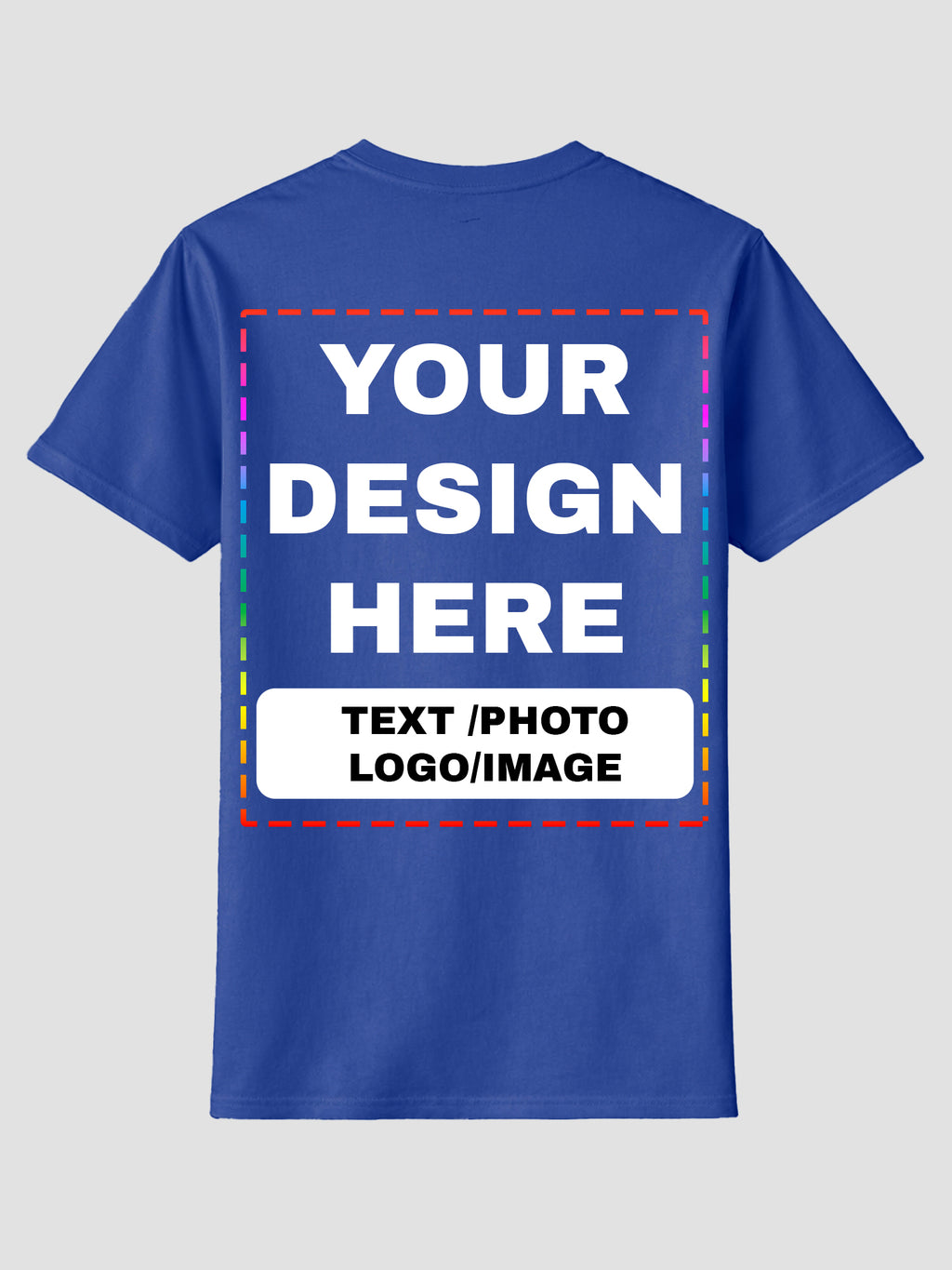 Men Custom Printed T Shirt Personalized Text Photo Logo Image