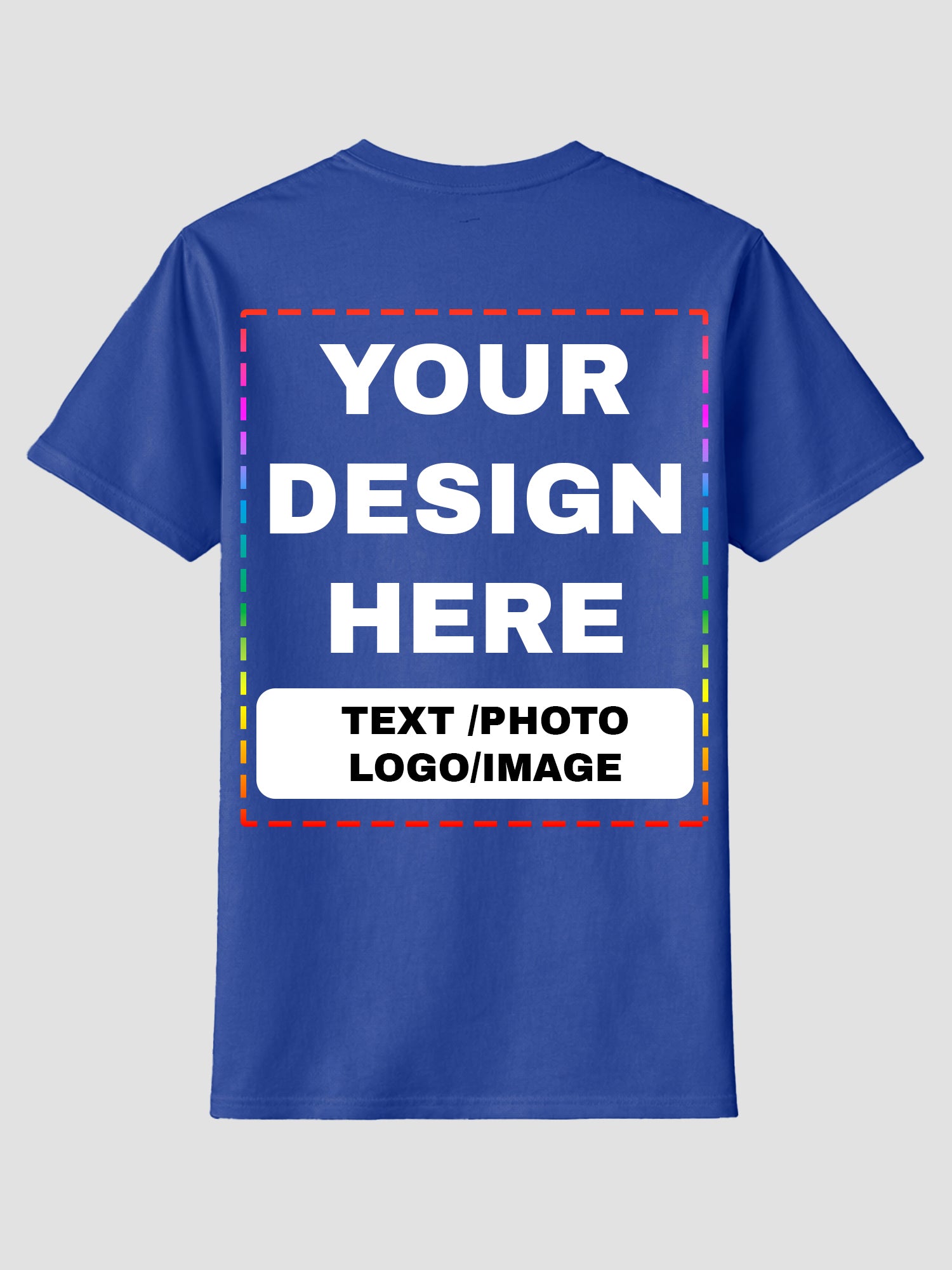 Men Custom Printed T Shirt Personalized Text Photo Logo Image