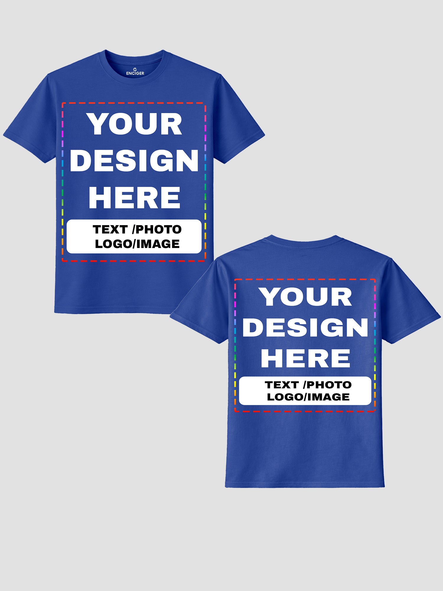 Men Custom Printed T Shirt Personalized Text Photo Logo Image