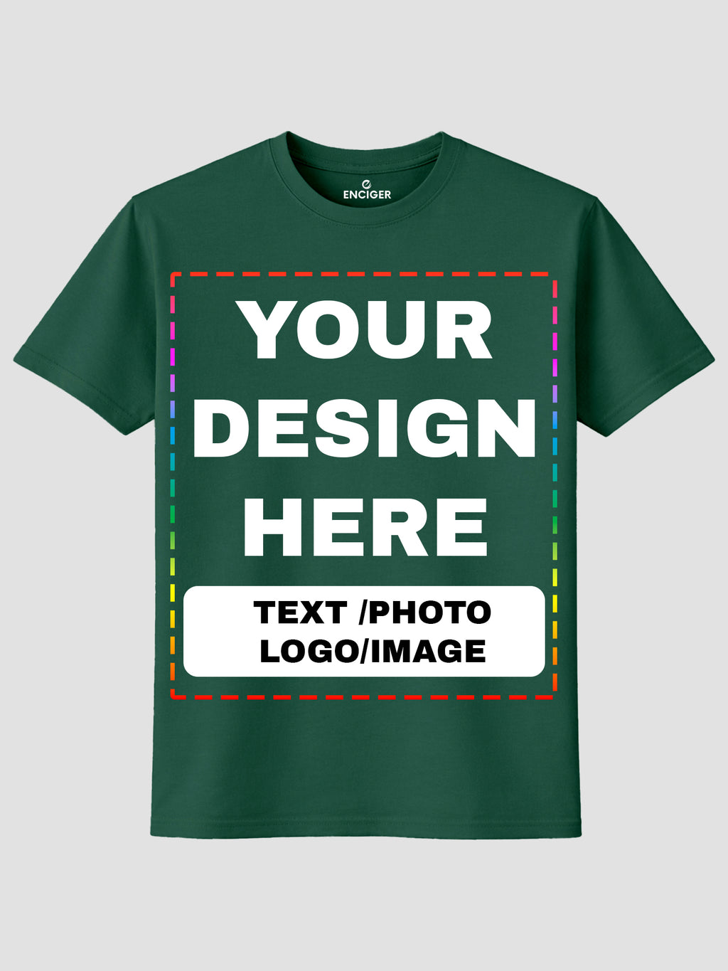 Men Custom Printed T Shirt Personalized Text Photo Logo Image