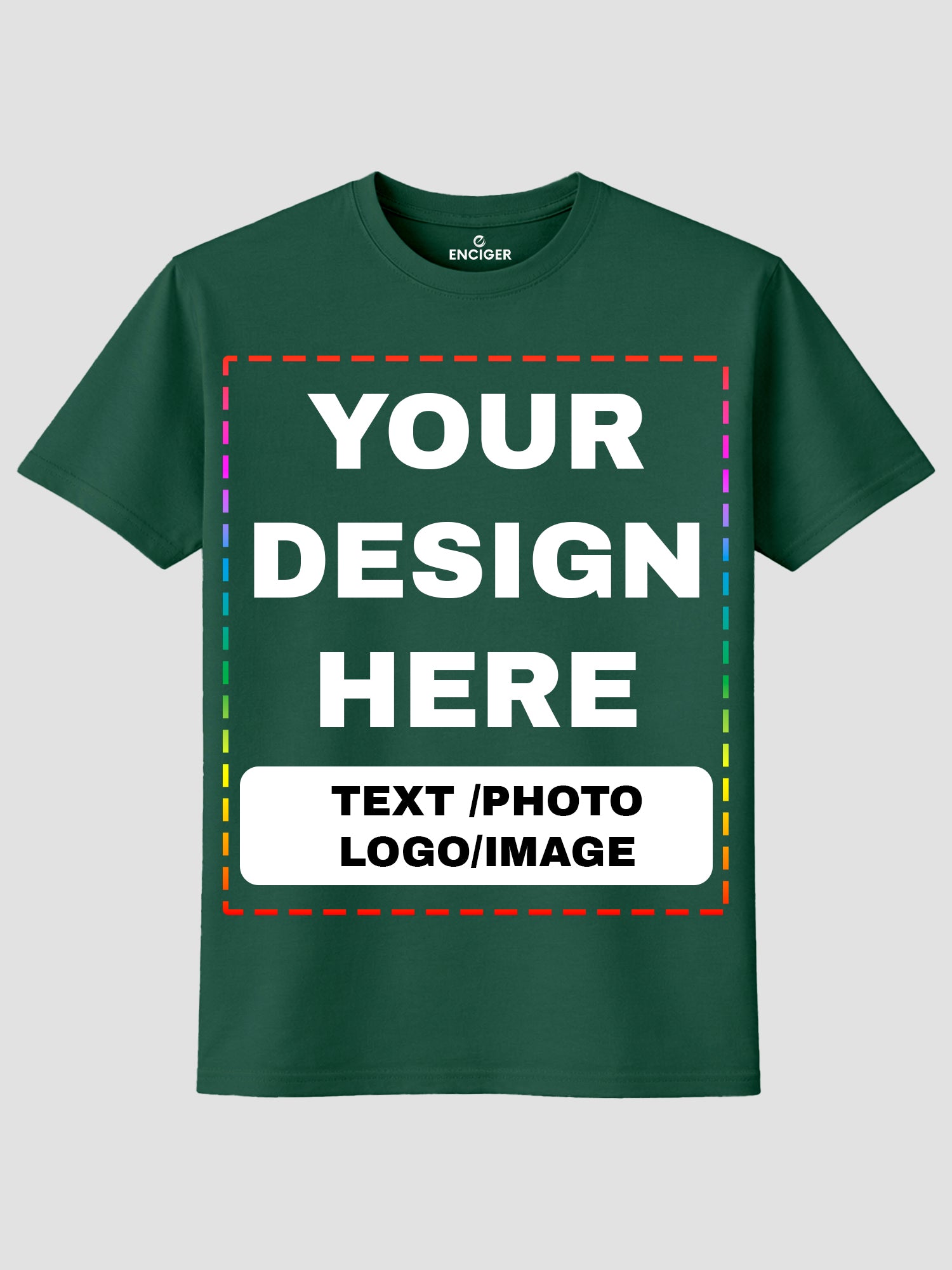 Men Custom Printed T Shirt Personalized Text Photo Logo Image