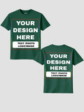 Men Custom Printed T Shirt Personalized Text Photo Logo Image