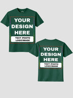 Men Custom Printed T Shirt Personalized Text Photo Logo Image