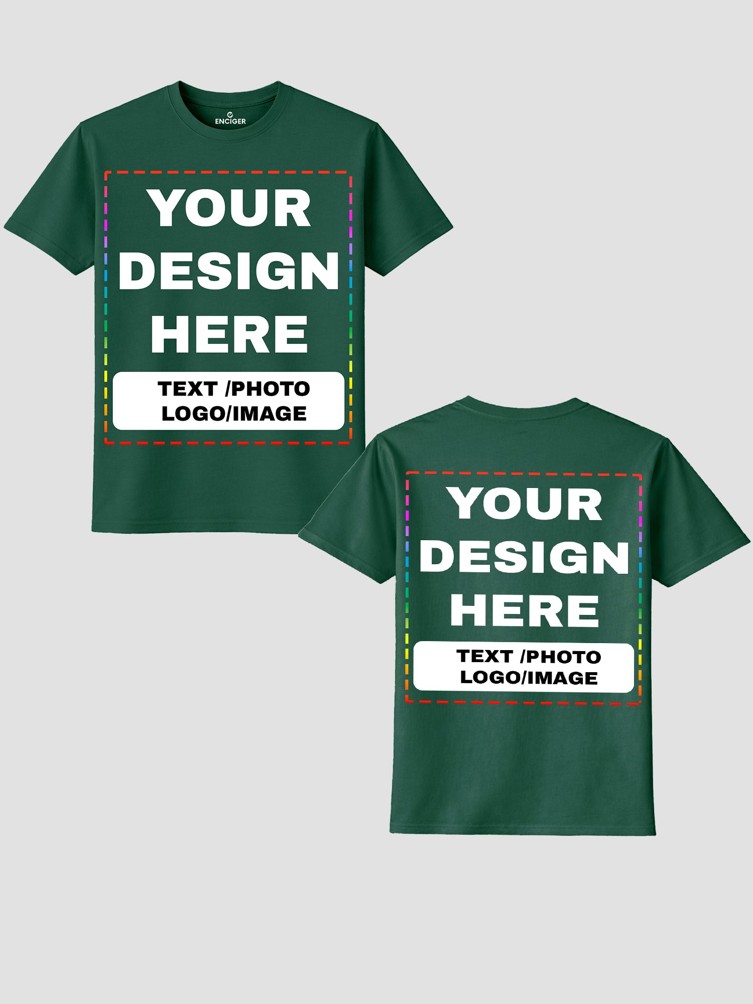 Men Custom Printed T Shirt Personalized Text Photo Logo Image