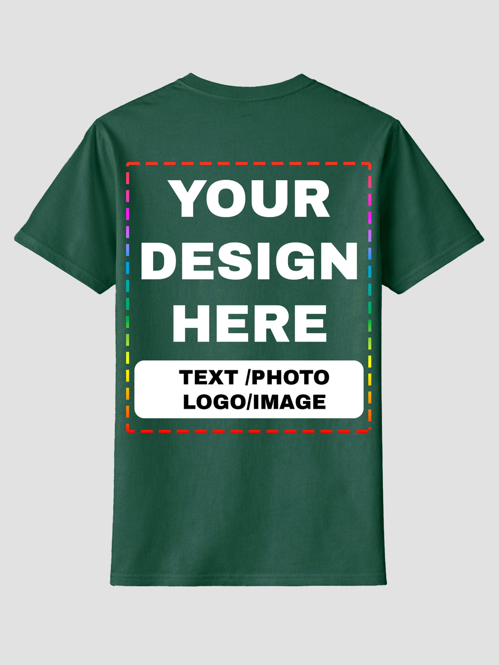 Men Custom Printed T Shirt Personalized Text Photo Logo Image