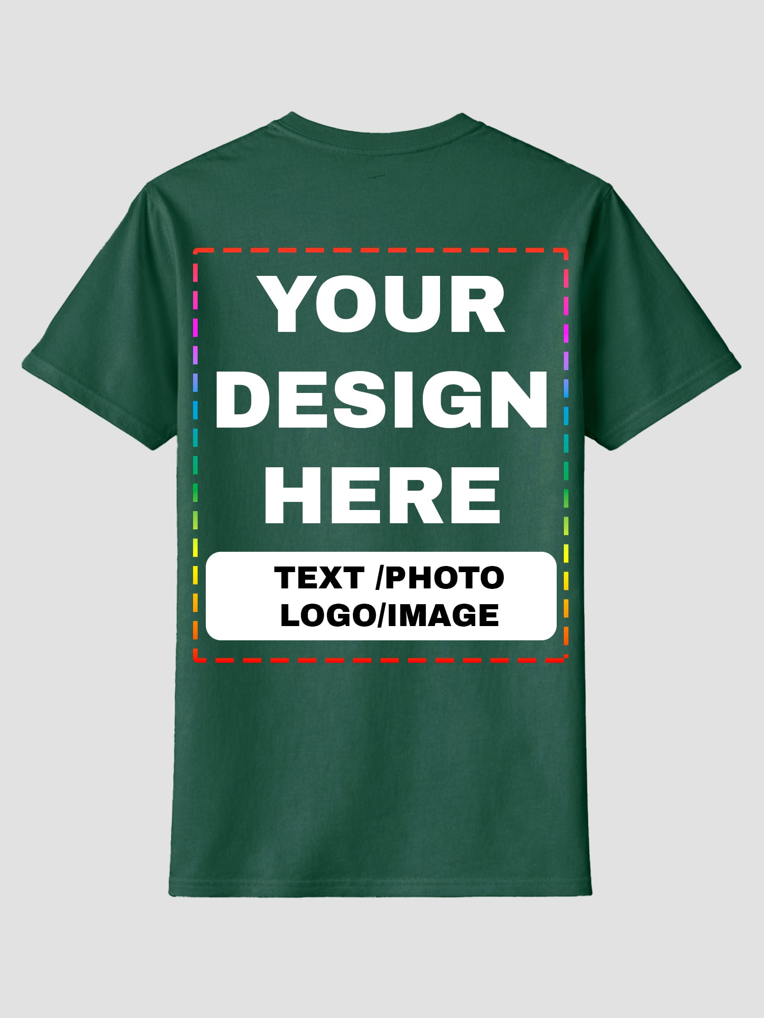 Men Custom Printed T Shirt Personalized Text Photo Logo Image