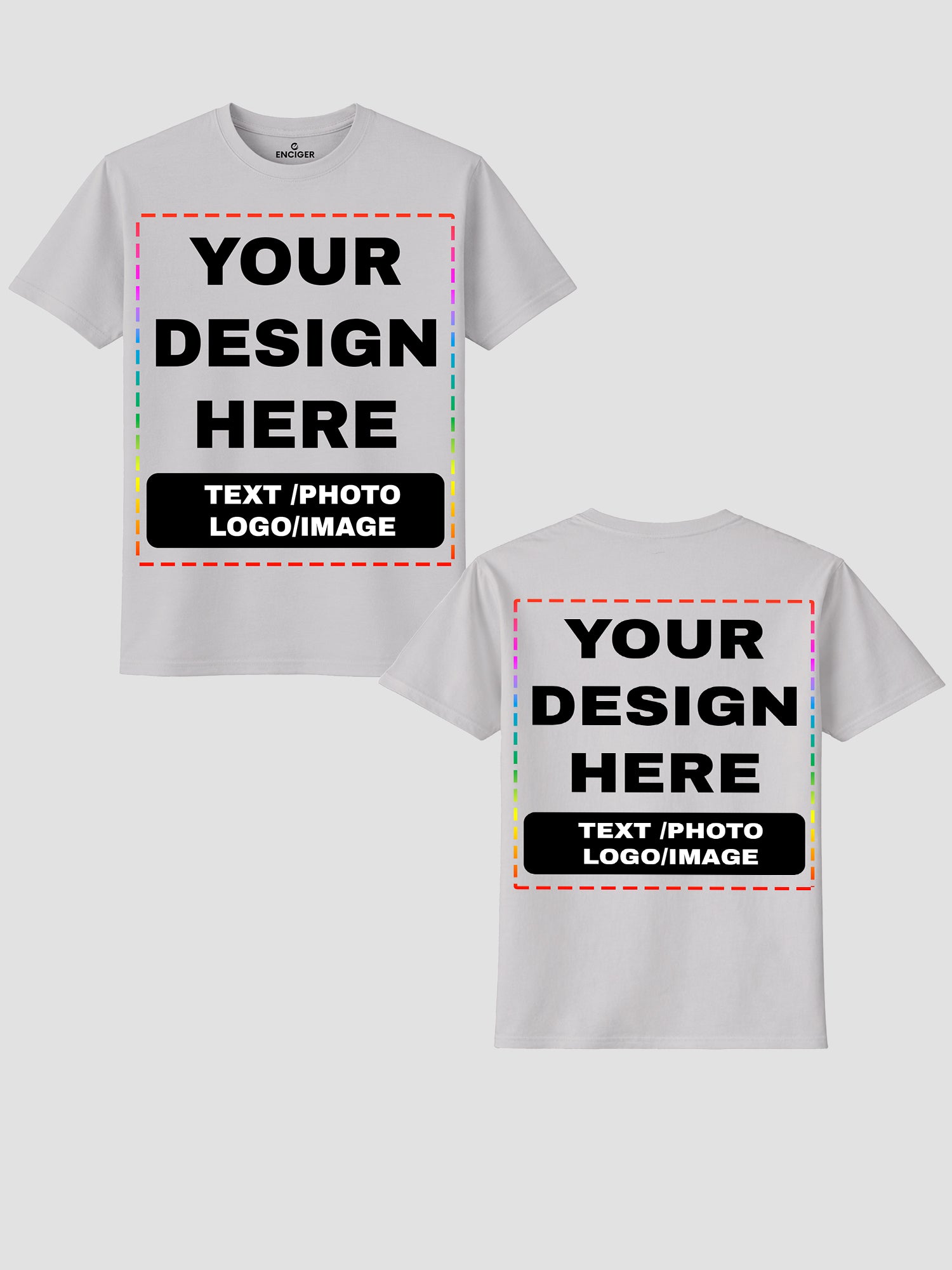 Men Custom Printed T Shirt Personalized Text Photo Logo Image