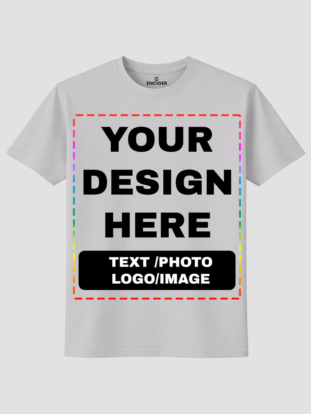 Men Custom Printed T Shirt Personalized Text Photo Logo Image