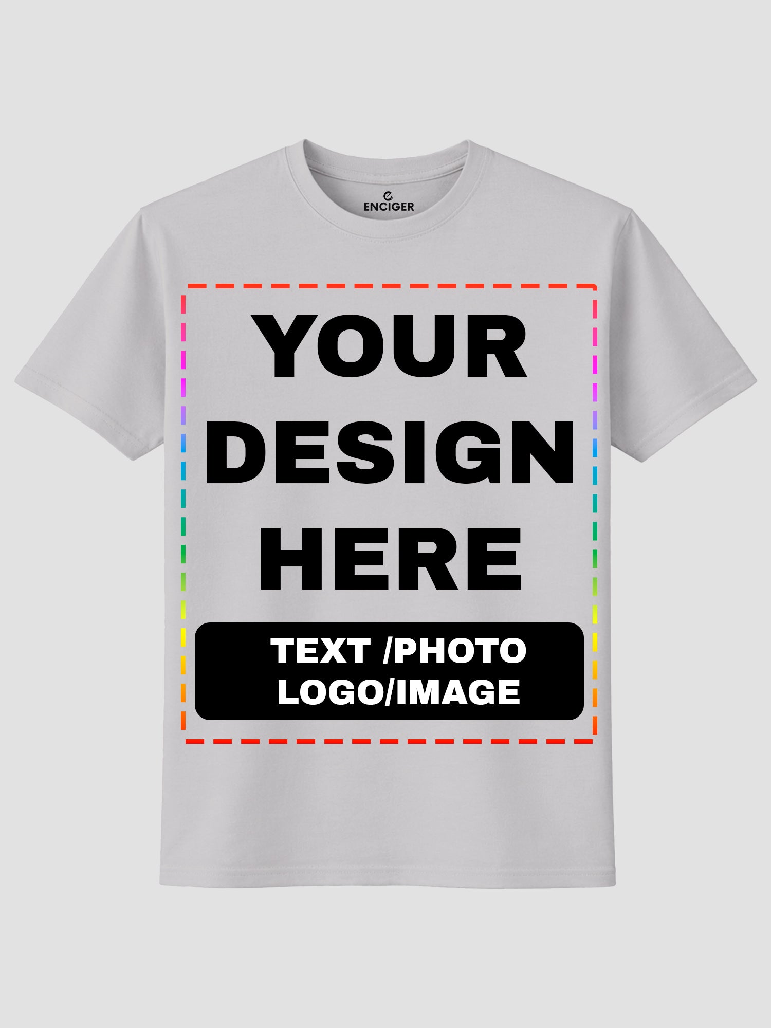 Men Custom Printed T Shirt Personalized Text Photo Logo Image