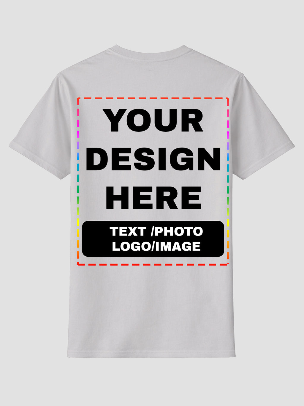 Men Custom Printed T Shirt Personalized Text Photo Logo Image