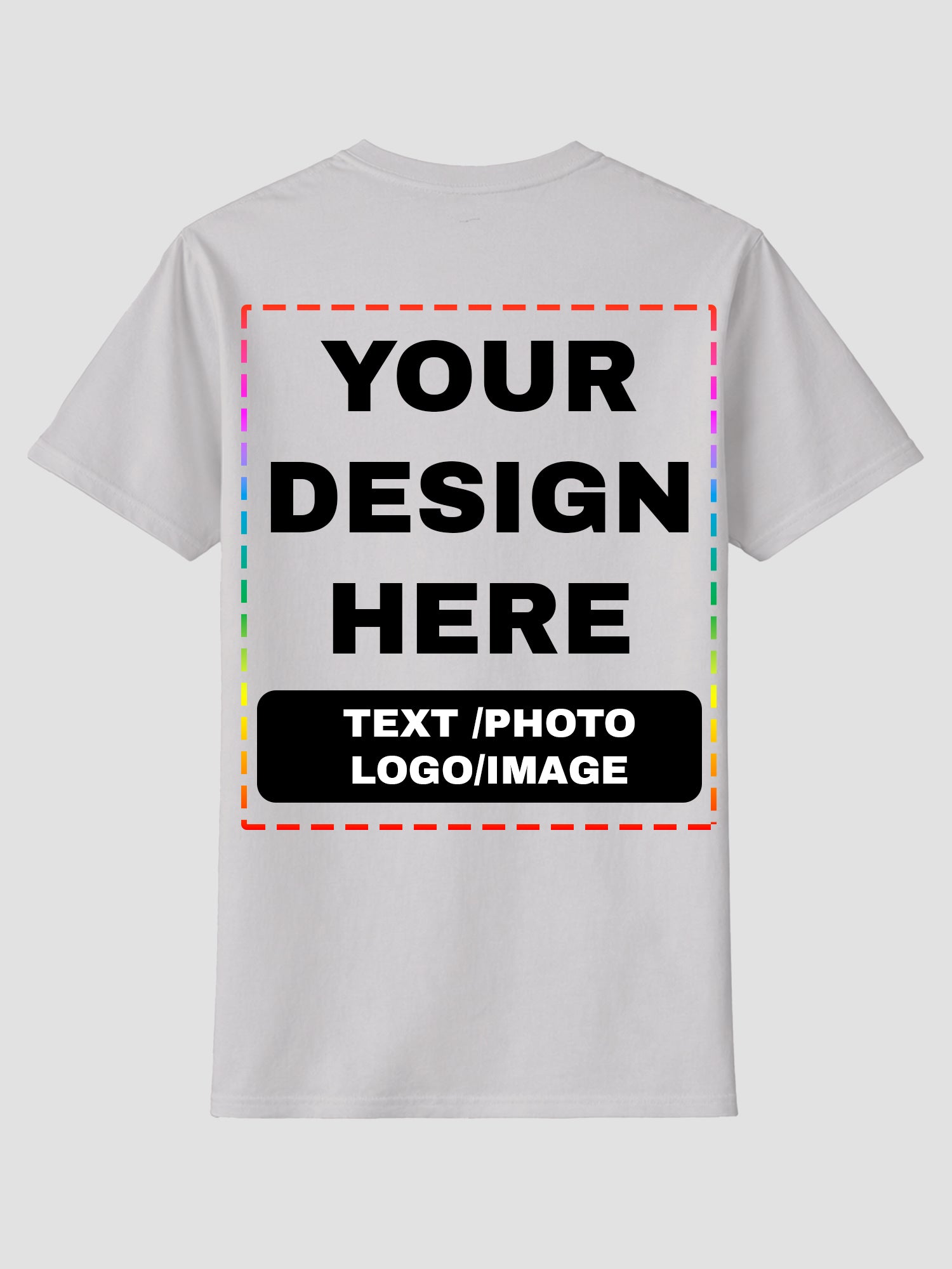 Men Custom Printed T Shirt Personalized Text Photo Logo Image