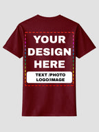 Men Custom Printed T Shirt Personalized Text Photo Logo Image