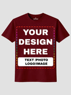 Men Custom Printed T Shirt Personalized Text Photo Logo Image