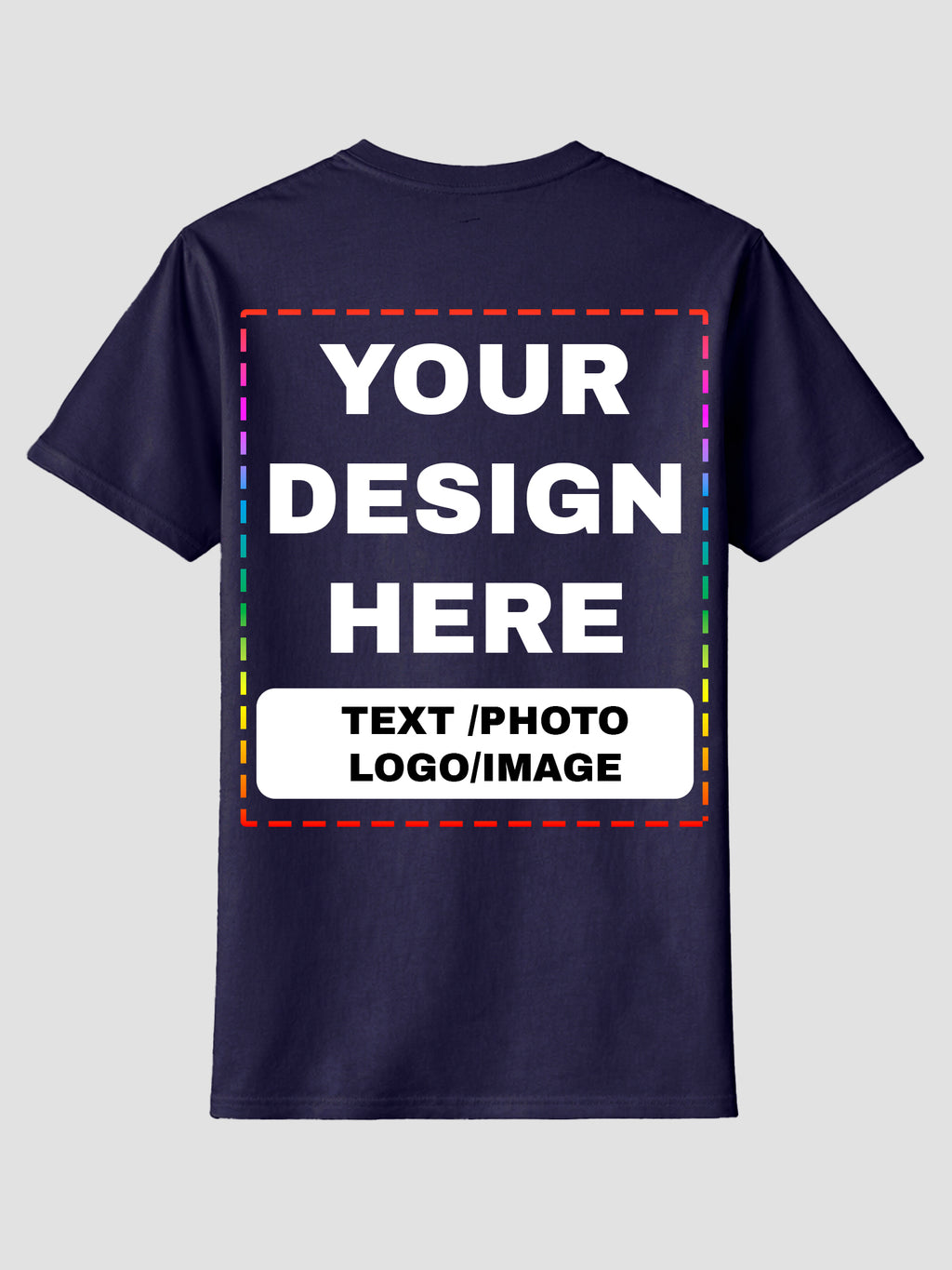 Men Custom Printed T Shirt Personalized Text Photo Logo Image