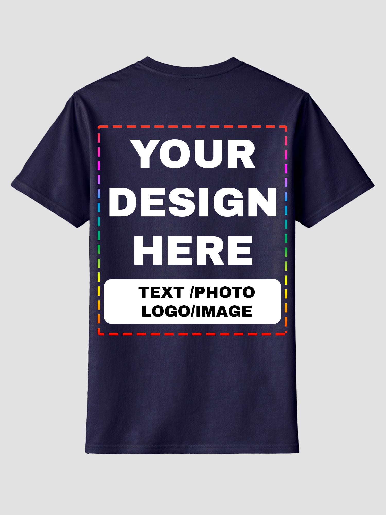 Men Custom Printed T Shirt Personalized Text Photo Logo Image