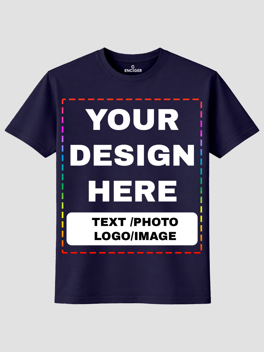 Men Custom Printed T Shirt Personalized Text Photo Logo Image